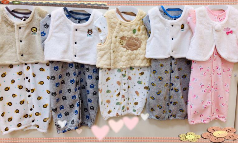 ベスト付きベビードレス入荷